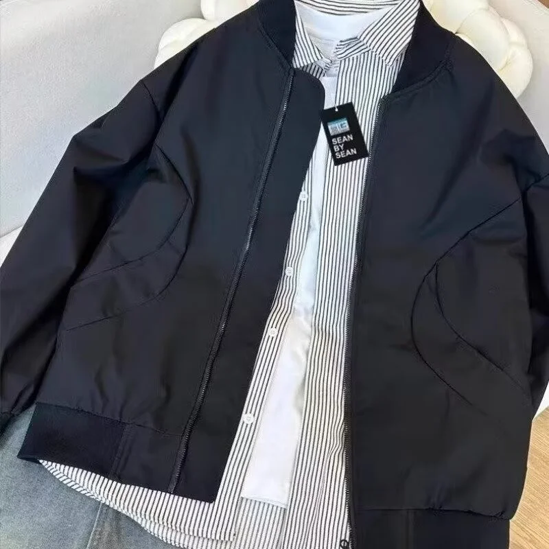 سترة كورية جديدة لعام 2025 مقاومة للماء ومضادة للمطر خفيفة الوزن مع قلنسوة معطف واق من المطر خارجي سترة مضادة للرياح سترة خارجية #3