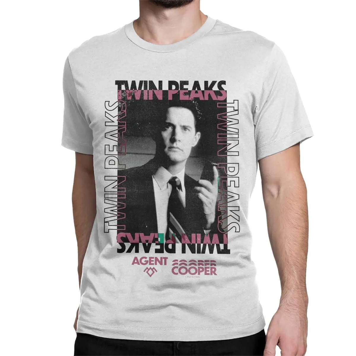 Men Women\'s Poster David Lynch TV Show T Shirt Twin Peaks 100% Cotton Clothes Short Sleeve Round Collar Tees Plus Size T-Shirt