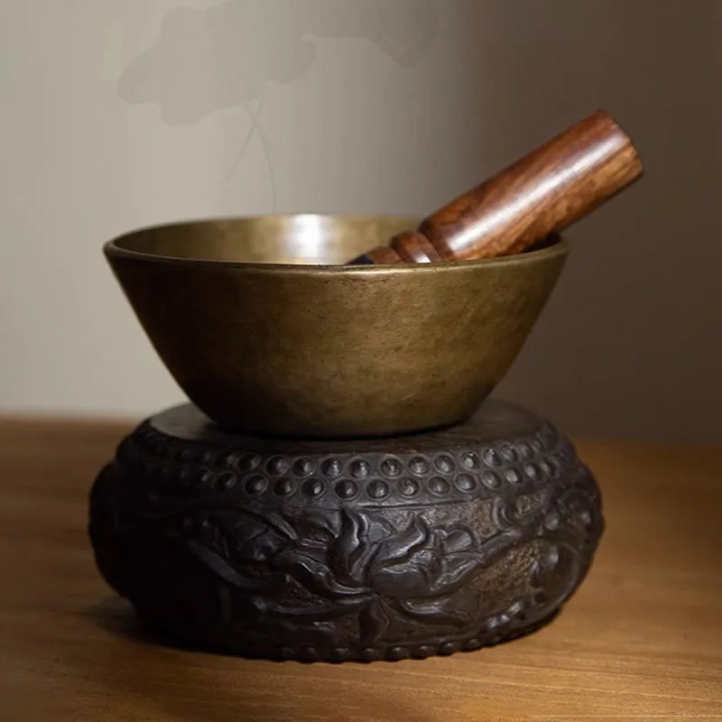 

Large Copper Handmade Nepal Singing Bowl Meditation Massage Yoga Tibetan Singing Bowl Sound Healing Instrument Buddha Decorative