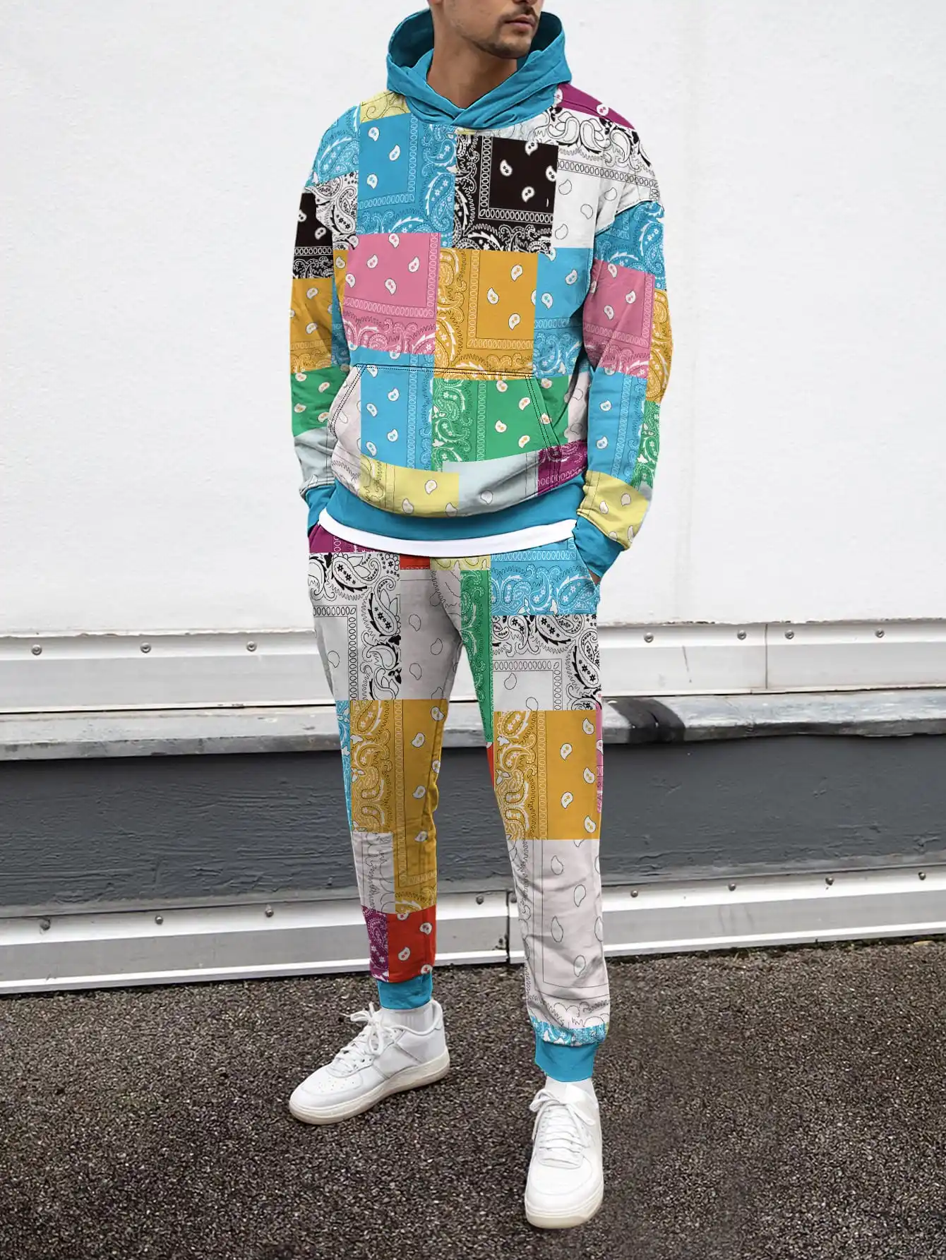 

Casual Loose Sweatshirt For Autumn Street Harajuku Sweatshirt Suit Perlis Fashion 3D Print Hoodie Set 2025 Cozy Warm Fleece Line