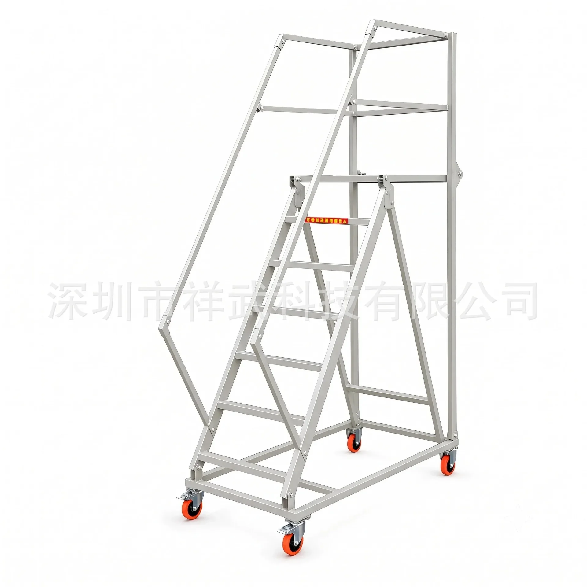 CX folding mobile climbing car warehouse tally climbing ladder supermarket warehouse pickup ladder