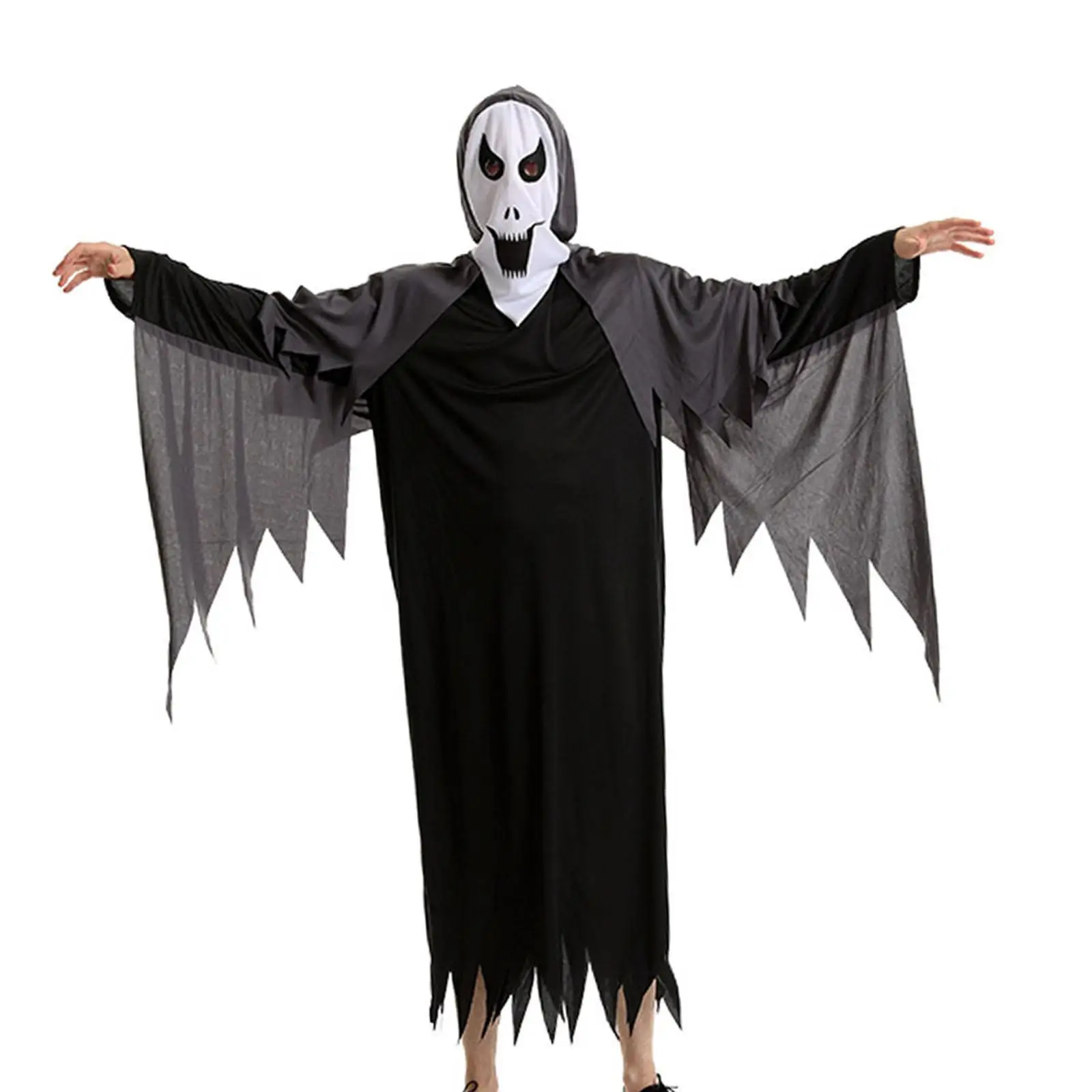 Halloween Grim Ghost-kostuum Kleding Doodskostuum voor toneelvoorstellingsfeest