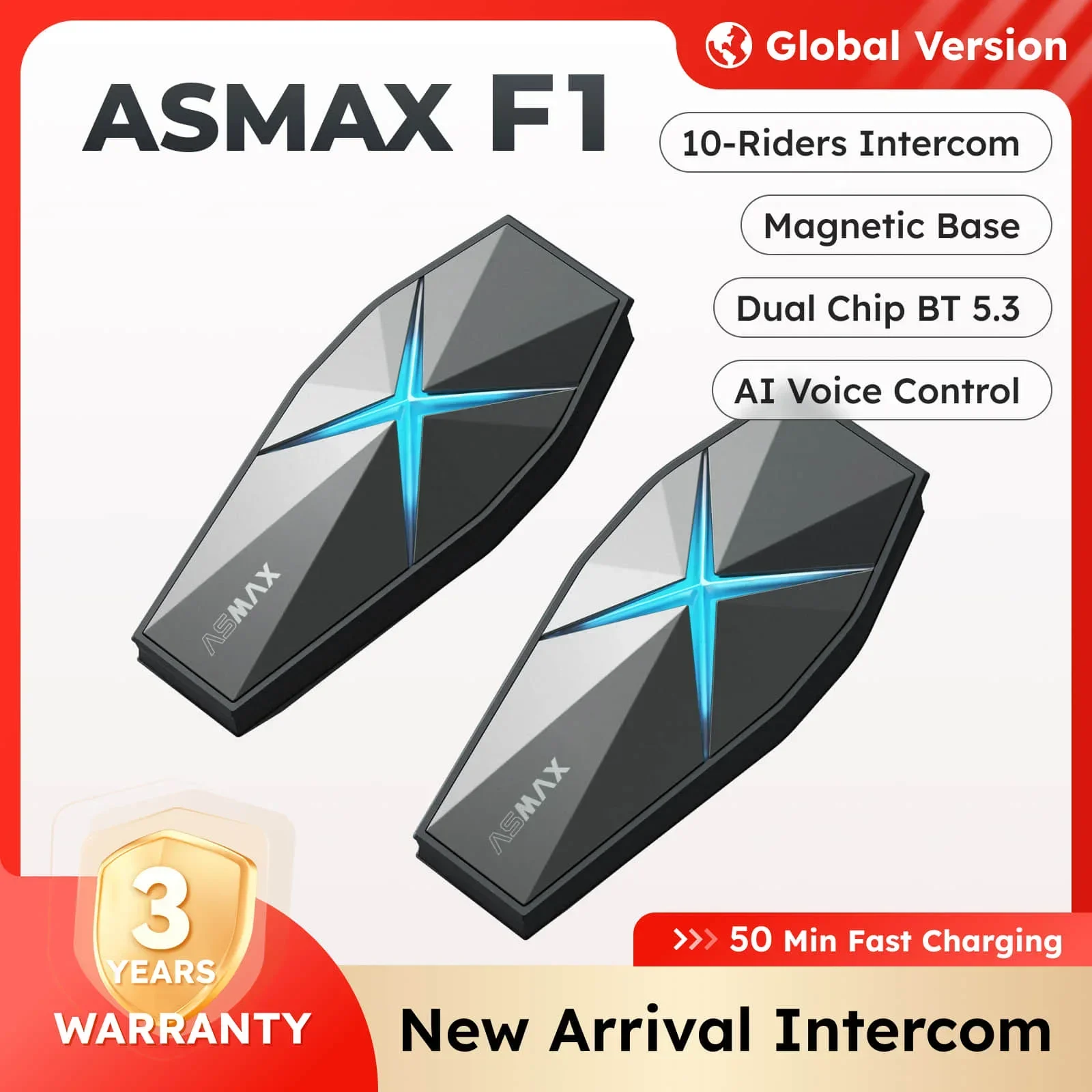 Intercom ASMAX F1 Review: The Ultimate Helmet Bluetooth System for