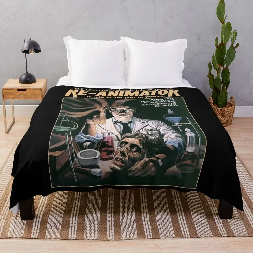 

Re-Animator Throw Blanket Travel Size Cozy Blanket for Plane Train