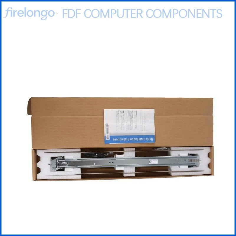 Server Static Rail Kit Compatible with for DELL R730 R510 R520 R720XD R740 R230 R430 R630 1U 2U Rack Mount Slide Rails Accessory