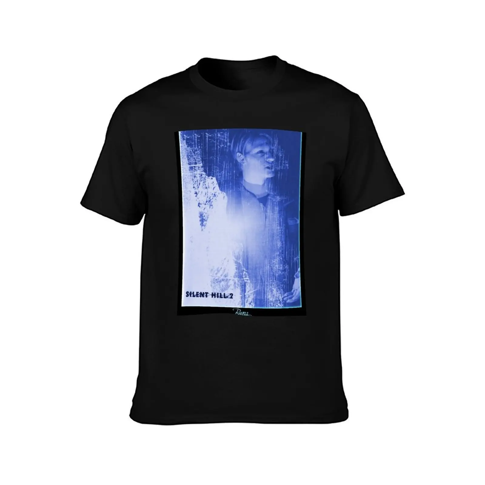 Silent Hill 2 - James Sunderland (Frozen Blue) T-Shirt Large Size Soft Cotton T-Shirt