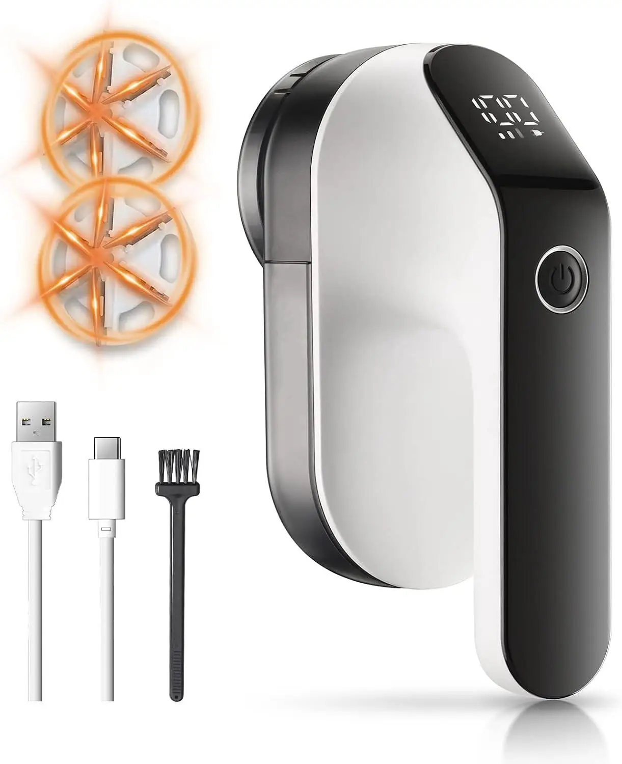 

Средство для удаления ворса для одежды, светодиодное цифровое электрическое средство для удаления пуха на гранулах, USB перезаряжаемая бритва для ткани для одежды, дивана