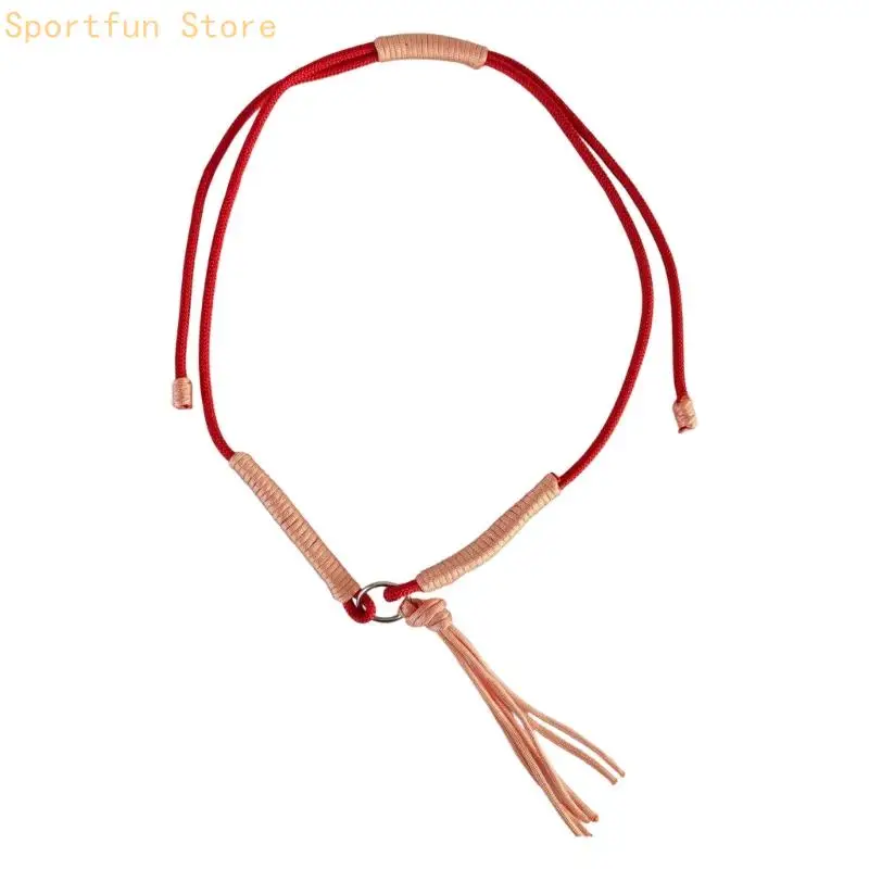 Decorative Horse Neck Rope Neck Grab Strap for Riders with Braided Nylon Tassels X7JD