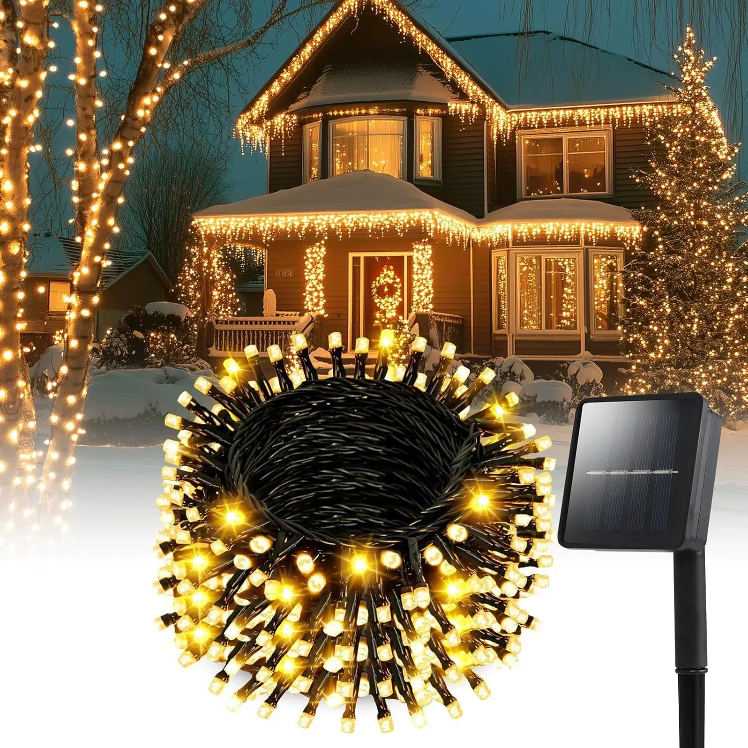 

5/7/12M LED Solar String Light Garland Fairy Lights Colorful Solar Lamp Waterproof Christmas Wedding Outdoor Lighting for Garden