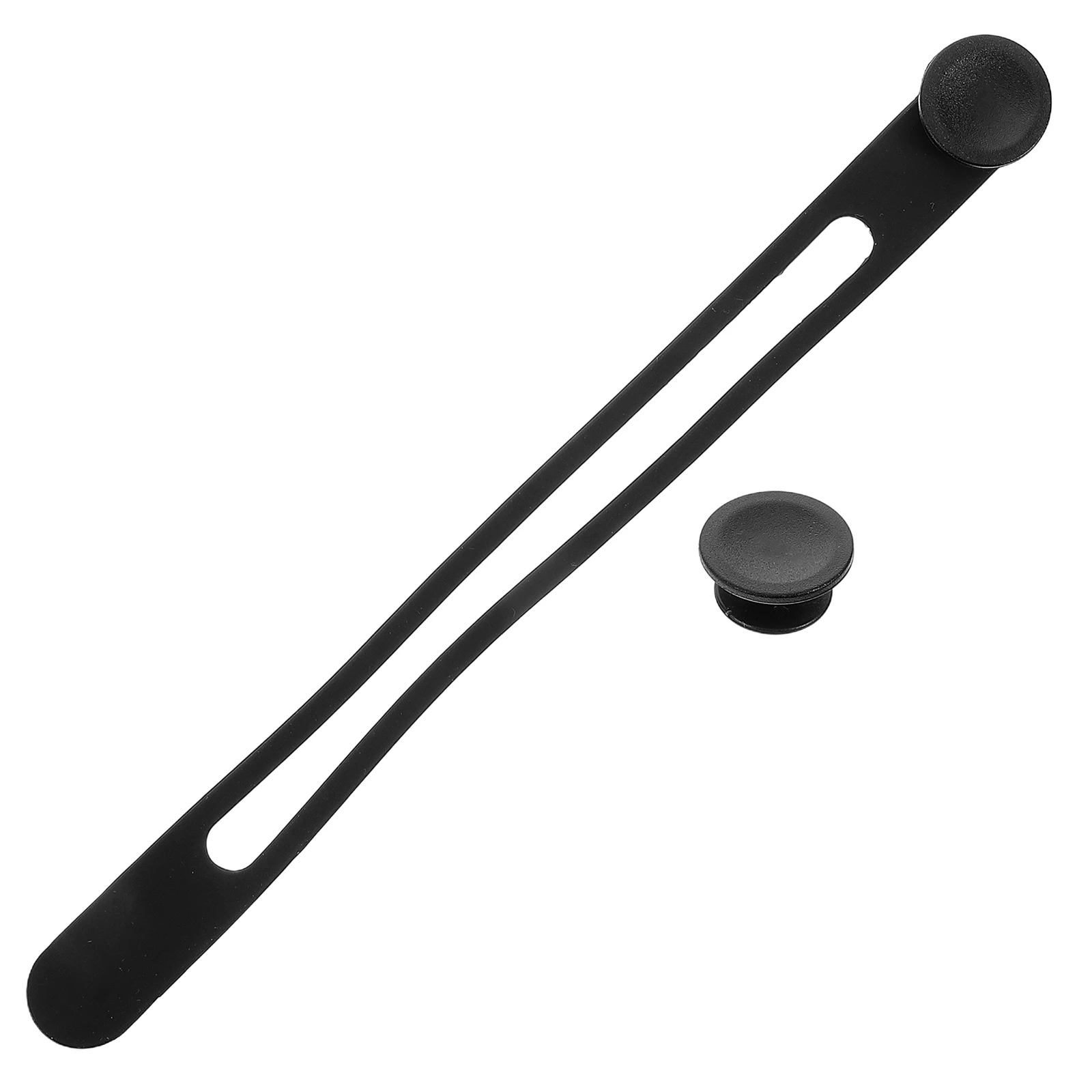 

Silicone Umbrella Strap Black Soft Durable Adjustable For Storage Organizer Cord Retainer Clip Cable Binder Fastener Band Loop