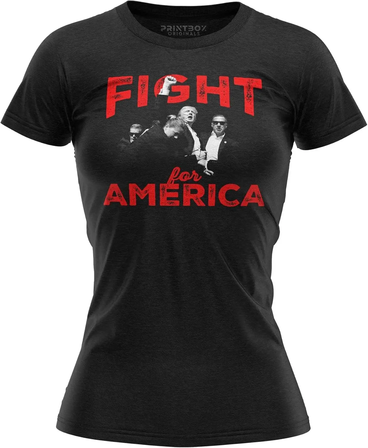 Fight for America Trump Assassination Womens Shirt, Trump 2024 Gifts, Trump Rally Tshirt, MAGA Campaign Apparel