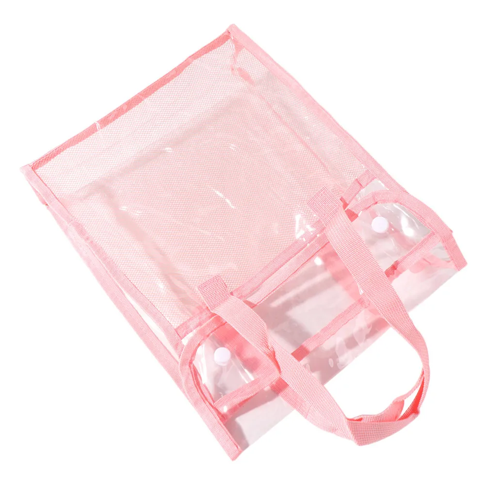 سعة كبيرة أوراق الاختبار حقيبة التخزين شفافة دائم مجلد ملفات محمول البلاستيكية اللوازم المكتبية حقيبة مستندات كيس التخزين #5