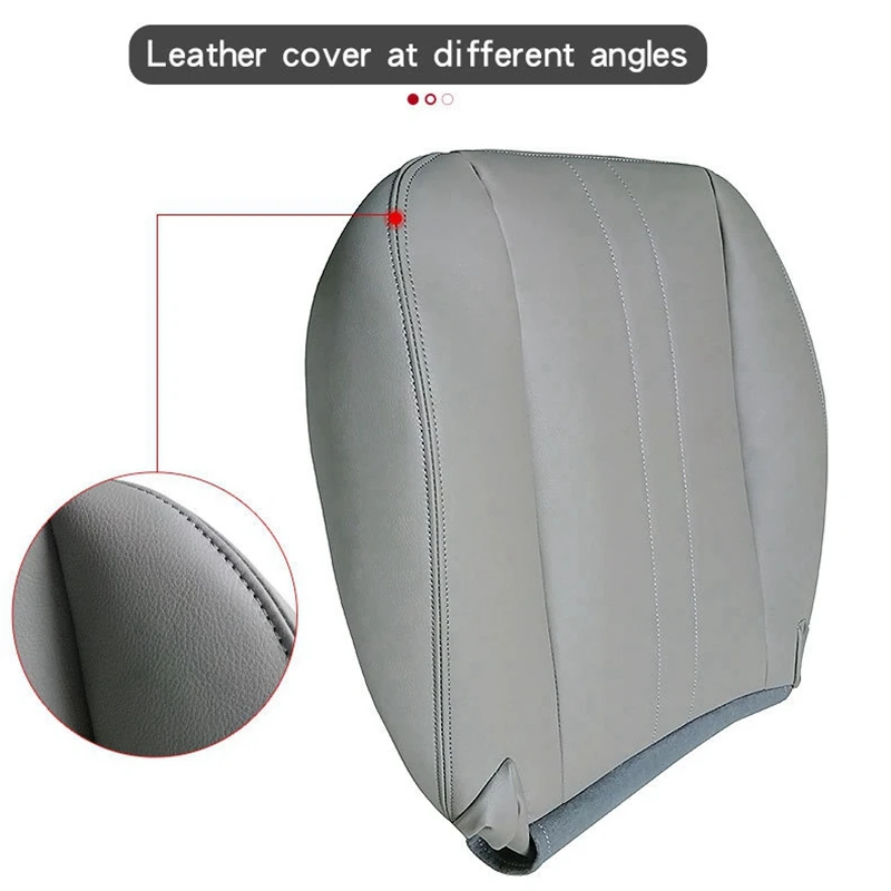 Newfor 2003-2013 Chevy Express 1500 2500 3500 Van -Driver Bottom PU Leather Seat Cover