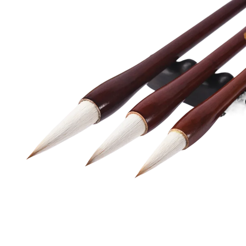 Woolen Mixed Hair Brush Pen Official Script Medium Regular Script Professional Calligraphy Brush Student Adult Traning Brush