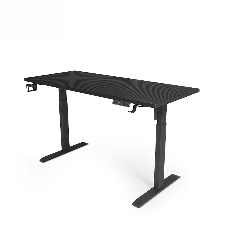 High Quality Programmable Single Curved Electric Big Standing Desk Oak Dual Triple Double Motor Timotion Table Bamboo