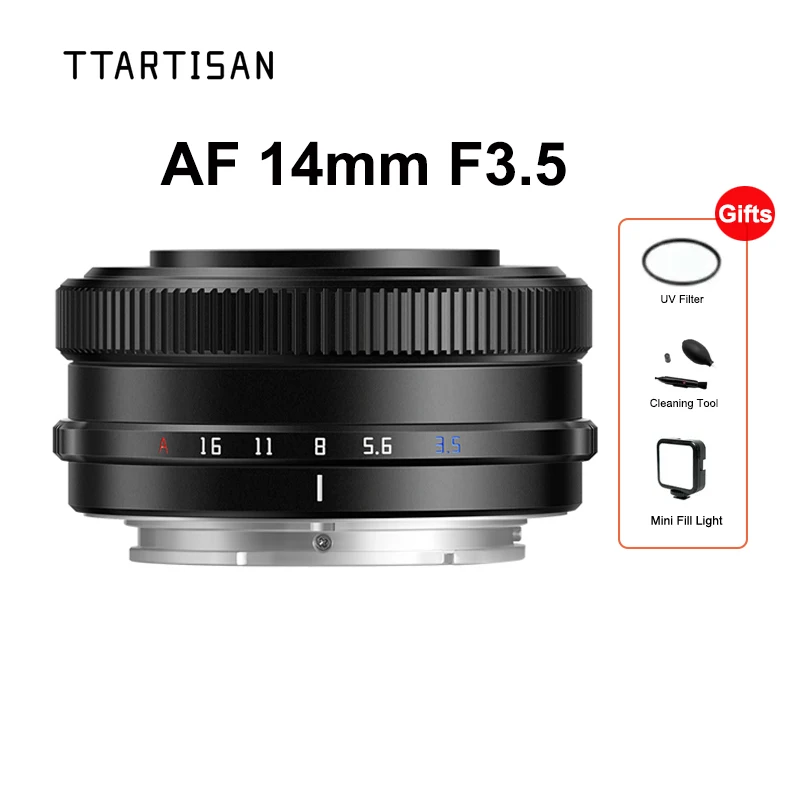 

TTArtisan AF 14mm F3.5 APS-C Frame Auto Focus Prime Lens for Humanities Photography for Sony E-mount A6400 A7RIII FX30 ZVE10
