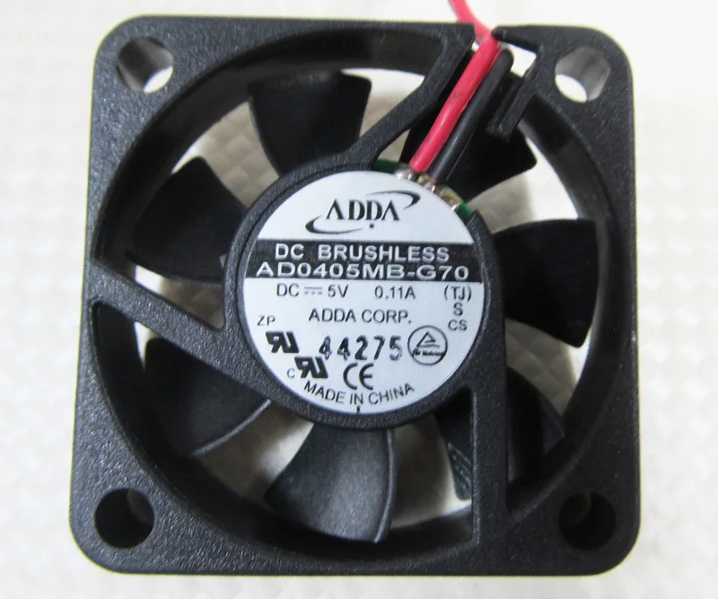 

ADDA AD0405MB-G70 40x40x10 мм для 4 шт. 4010 DC 5 В 2 шариковых охлаждающих вентилятора 2-контактный разъем -