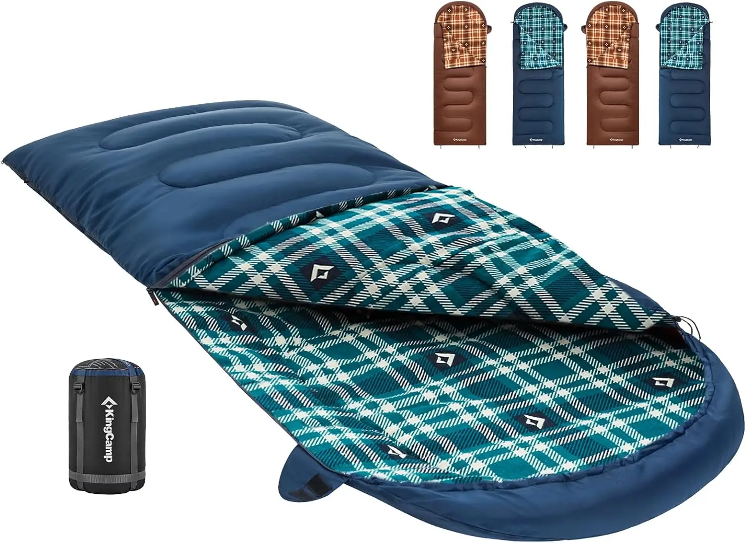 

Cotton Flannel Sleeping Bag, Big and Tall Sleeping Bags for Adults Cold Weather