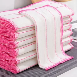 Anti-Oil Kitchen Towel  Microfiber Kitchen Cleaning Cloth thicken Absorbent Scouring Pad Kitchen Daily Dish Towel