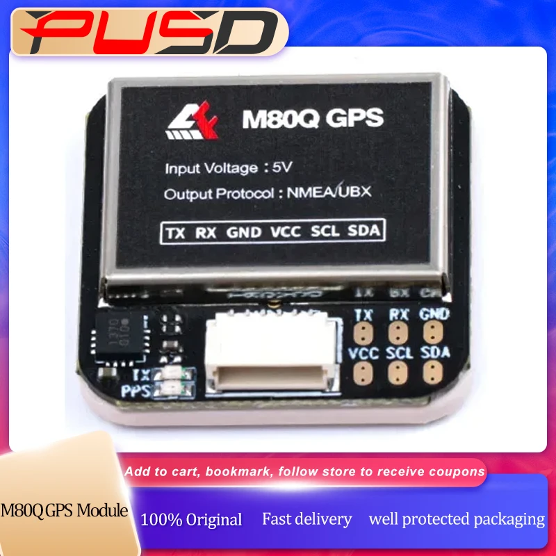 

GPS-модуль Axisflying M80Q с компасом для FPV Freestyle Long Range Drone DIY часть