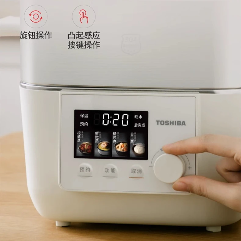 0 Plastic 0 Coating SE Electric Steamer - 2025 New Multi-functional All-in-One Pot, Ideal for Home Steaming and Stewing Dishes