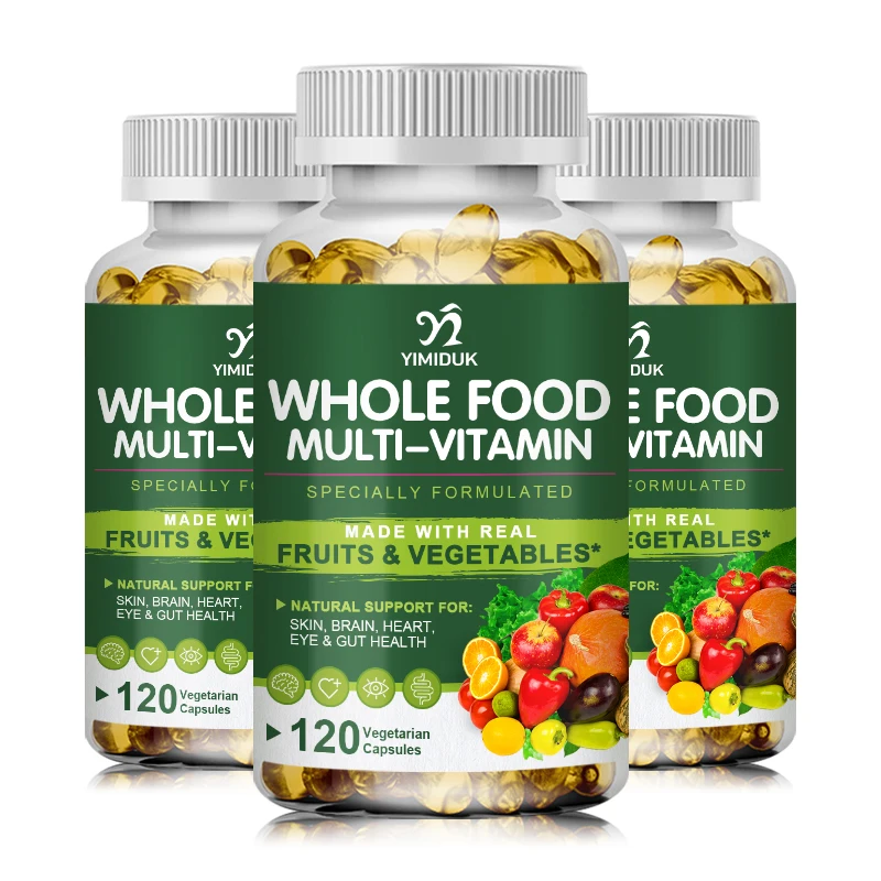 

Whole Food Multivitamin Minerals Capsules Zinc & Vitamin D3K2 Improve Immunity Healthy