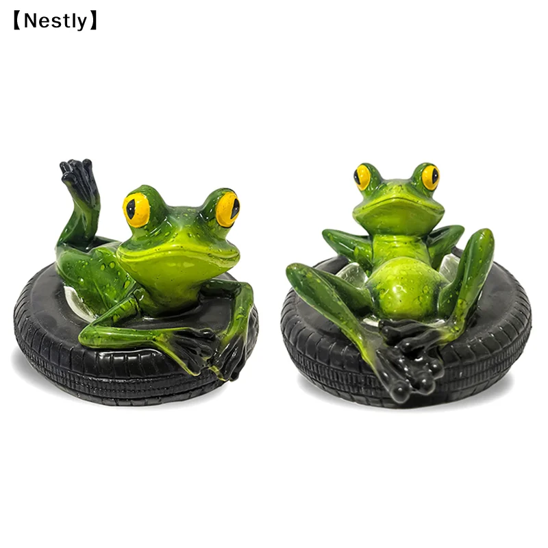 池用フローティングカエル、かわいいカエルの像、庭や屋外用の池 - Bonsai Garden Ornaments のレビューと価格