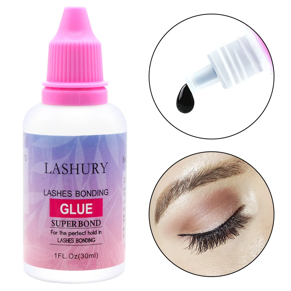 A1 Custom Logo Private Label Personal Brand Eyelash Glue Black White Remover Kit  Powerful Hair Adhesive Long Lasting
