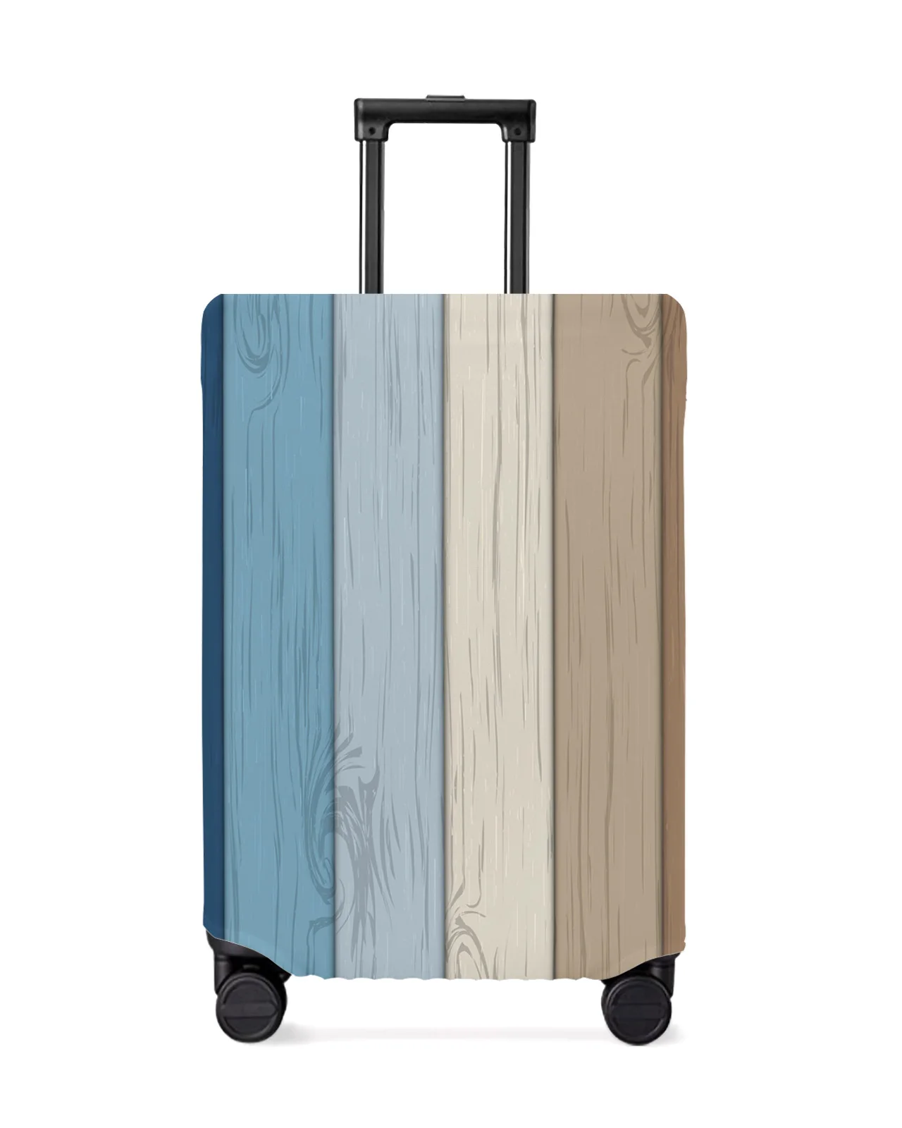 

Retro Gradient Wood Grain Luggage Cover Stretch Suitcase Protector Baggage Dust Case Cover for 18-32 Inch Travel Suitcase Case