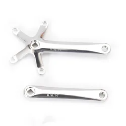 Folding bicycle crank polished silver for Brompton cline cline tline BCD 130 crank 170mm