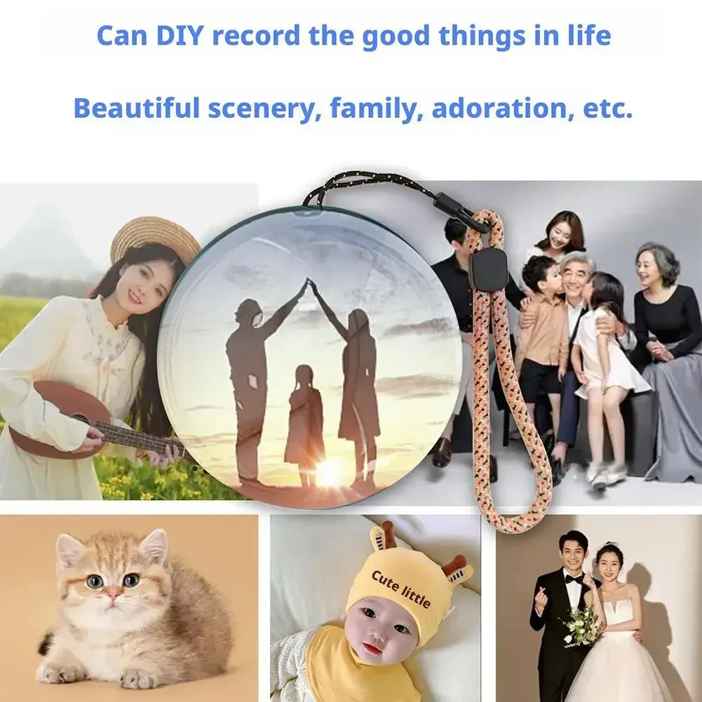 MRSVI 3D Video Crystal Ball DIY Memory Art Glass Ball Lamp Spherical Pixel Display 2.7 Inches Screen Music Player for Gift view 6
