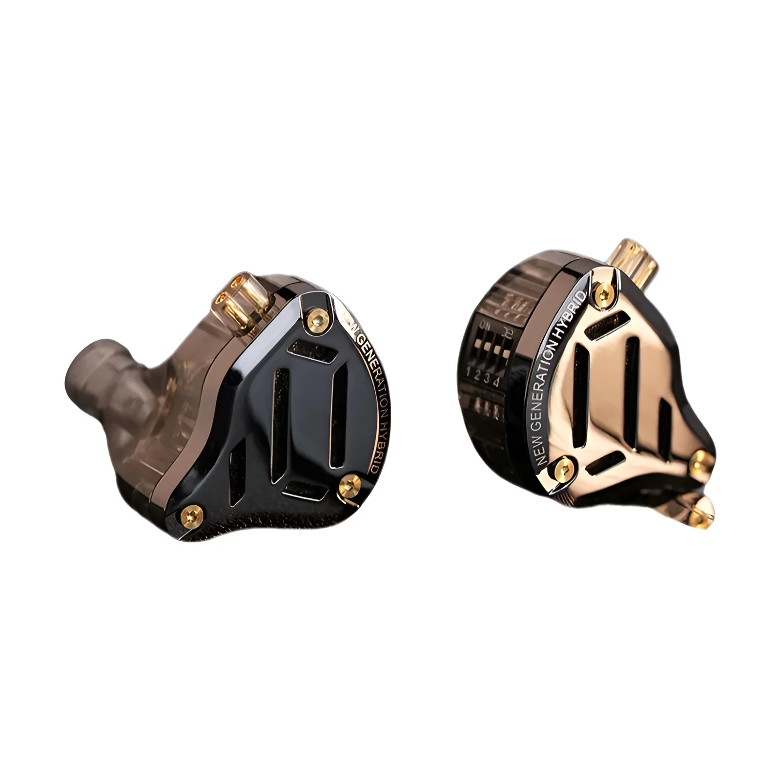 Kz zs10 pro 2 fone de ouvido de metal alta fidelidade no ouvido baixo earbud interruptor de ajuste de 4 níveis fone de ouvido monitor esportivo som redução de ruído fone de ouvido