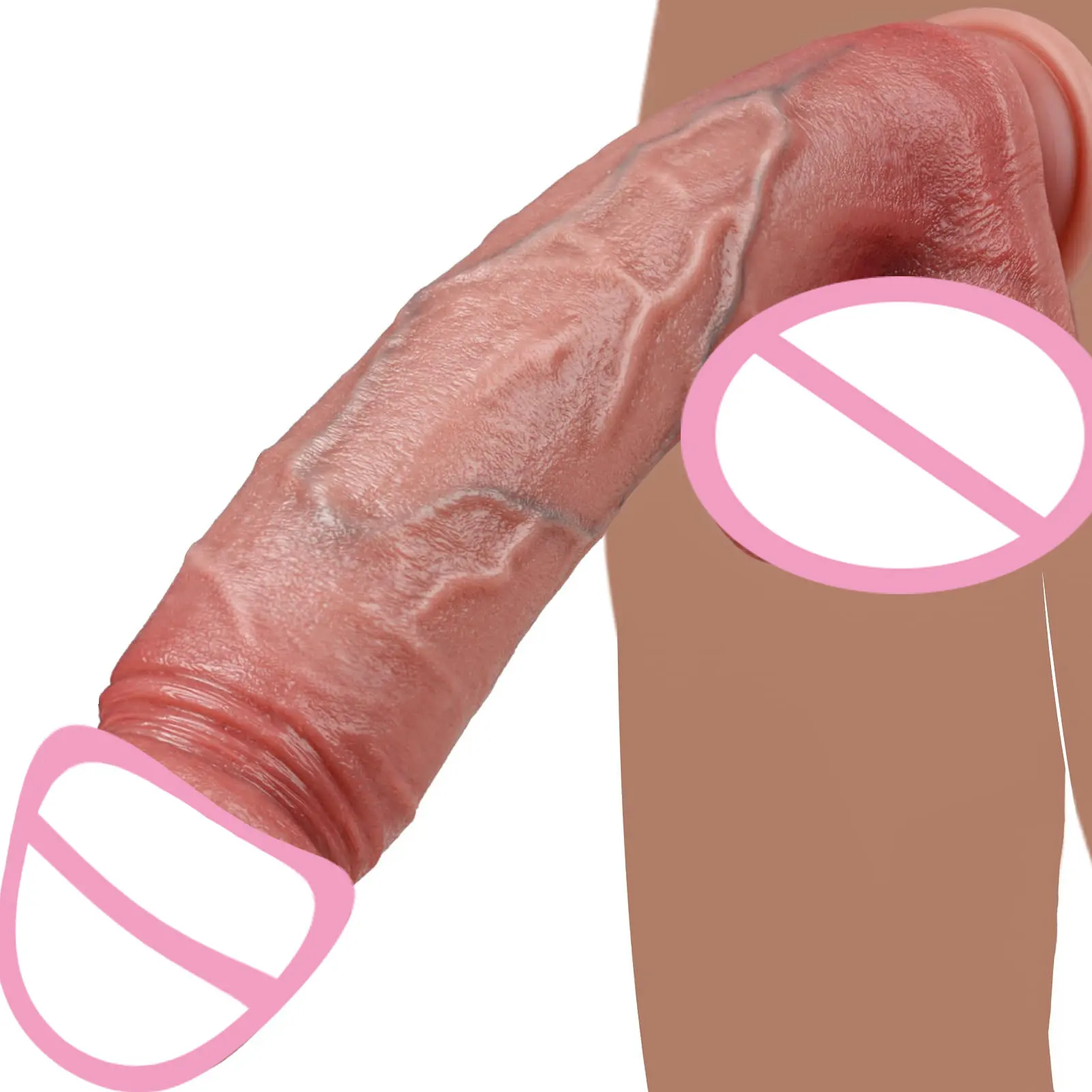 Dildo realistico Grande cazzo Dildo gigante curvo realistico Penetrazione del punto G Gioco anale Giocattoli adulti del sesso per donne Uomini Coppie sessuali