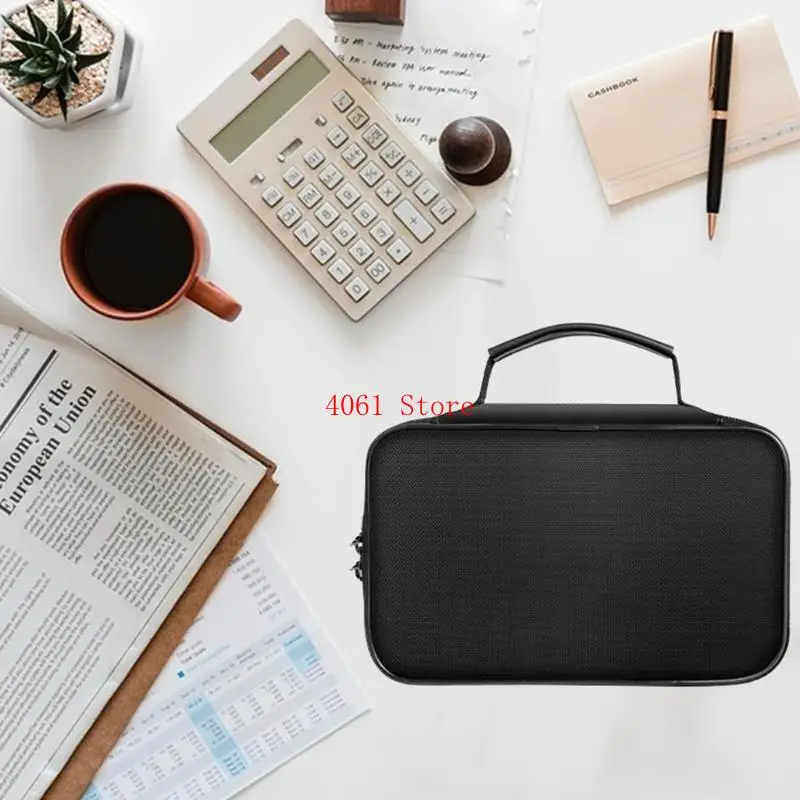 Borsa per organizzatore documenti a 4 strati Spazio grandi dimensioni con cerniera resistente alle acque