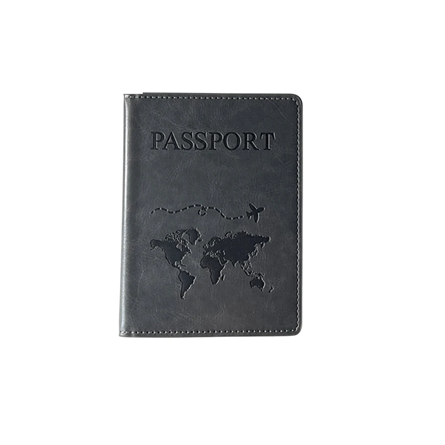 Soporte para pasaporte de PU colorido, funda protectora para pasaporte de viaje, identificación, tarjetero de crédito