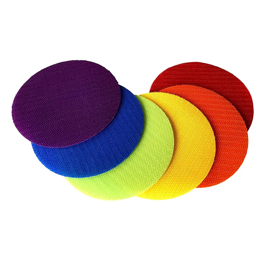 

50pcs 4 Circles Carpet Markers Carpet Markers Random Colors Positioning Stickers Classroom Floor Games Yoga Teacher Supplies