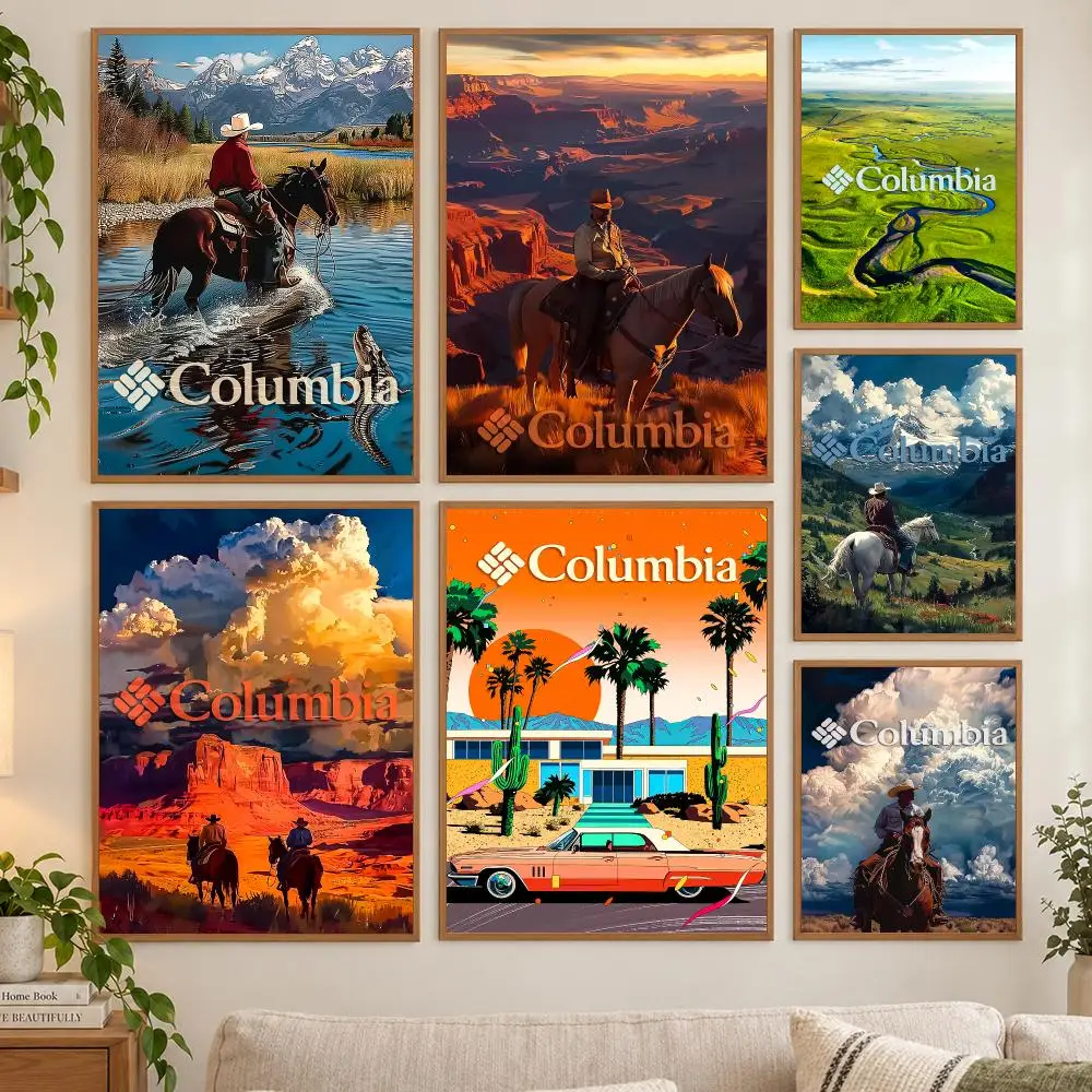 Scenery C-Columbia Poster HD art sticky wall waterproof home living room bedroom bar aesthetic decoration