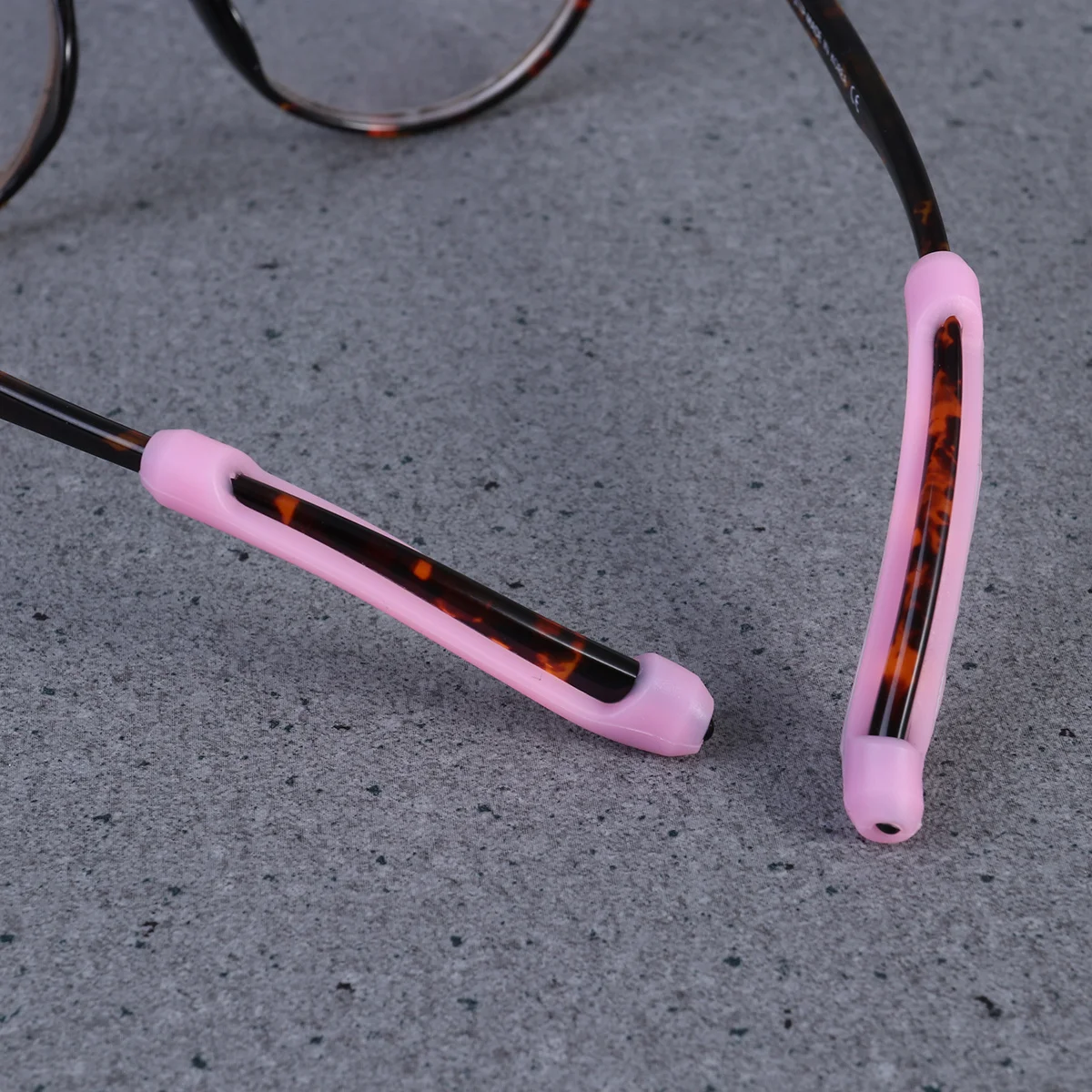 Anti Slip Glasses Tips Silicone Eyeglass Ear Hooks 55Mm Length 7Mm Outer Diameter 2.8Mm Aperture For Sports Running Riding