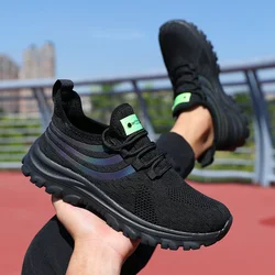 New Men's Shoes Spring and Autumn Breathable Casual 2024 Korean Fashion Sports Shoes Mesh Running Shoes Women's Casual Travel