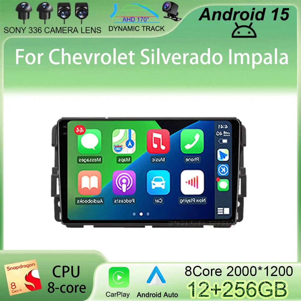 

10.1 inch Android 15 For Chevrolet Silverado Impala GMC Yukon Acadia Sierra Car Radio Multimedia Video Player Navigation GPS DSP
