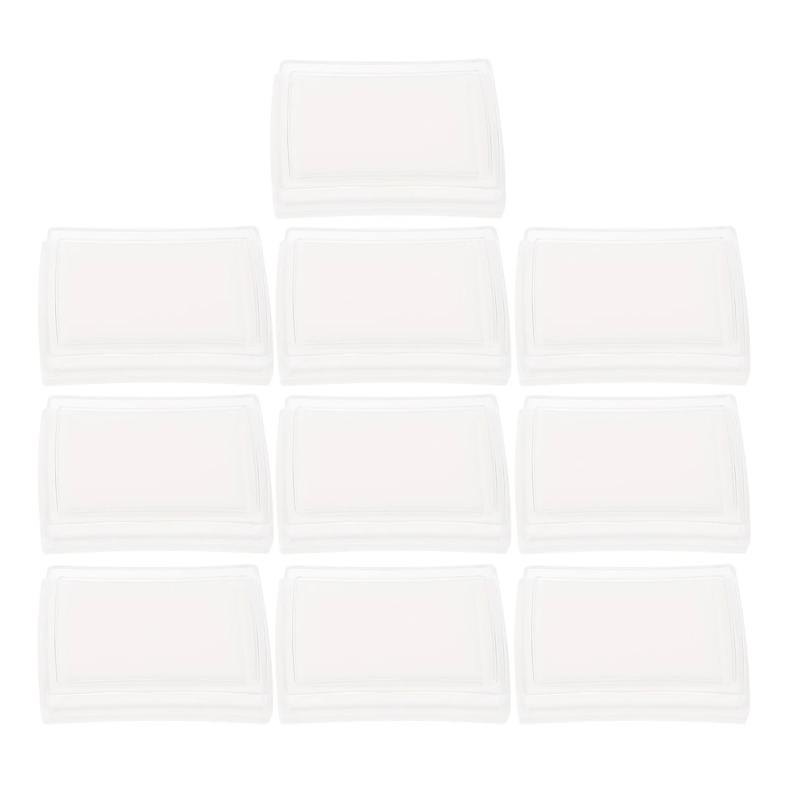 Dry Ink Foam Pad Blank DIY Sponge High Density Office Supplies Hand Tools 10pcs (concave Waist Pad) Stamps Baby