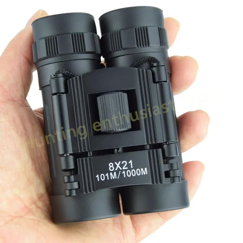 

8X21 Портативный бинокль высокой четкости с зумом 101M/1000M и мощным складным визуальным охотом на большие расстояния для кемпинга на открытом воздухе