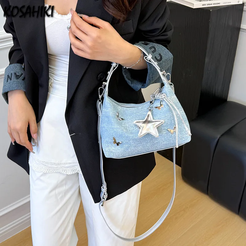 

Korean Office Lady Elegant Shoulder Bag Y2k Aesthetic Chic Fashion Women's Handbags Casual All Match Star Crossbody Bags Trendy