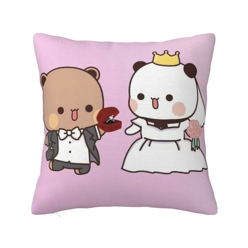 Custom Marry Bubu And Dudu Square Pillowcover Home Decorative Cushion Cover Throw Pillow for Sofa Double-sided Printing