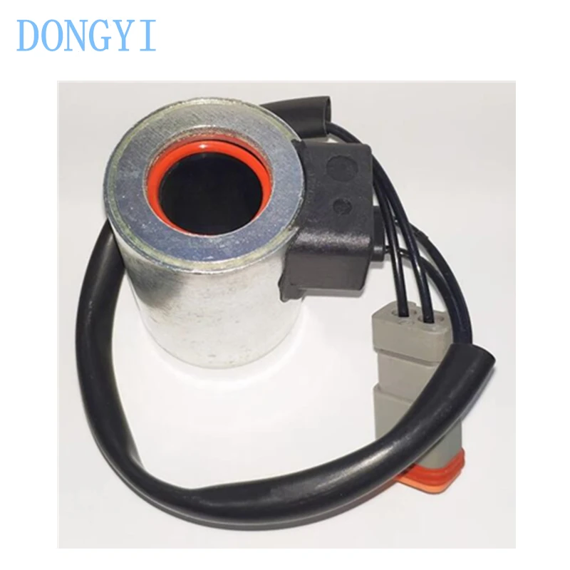 حفارة XE60/80/135/150/200/215/230 الطيار الملف اللولبي صمام لفائف 12 فولت 24 فولت #3