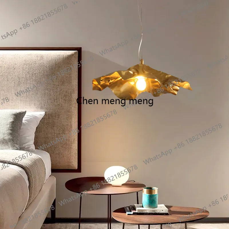 

Modern Chinese small chandelier tea room zen Chinese style restaurant all copper personalized art lamps