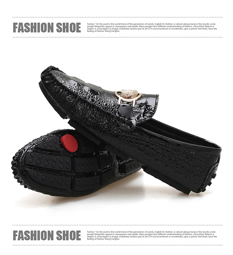 Herren-Slipper mit Krokodilmuster, Frühling/Sommer 2025, Britischer Stil, Glänzendes Leder, Lässige Loafer, Handgefertigt – Detail 30