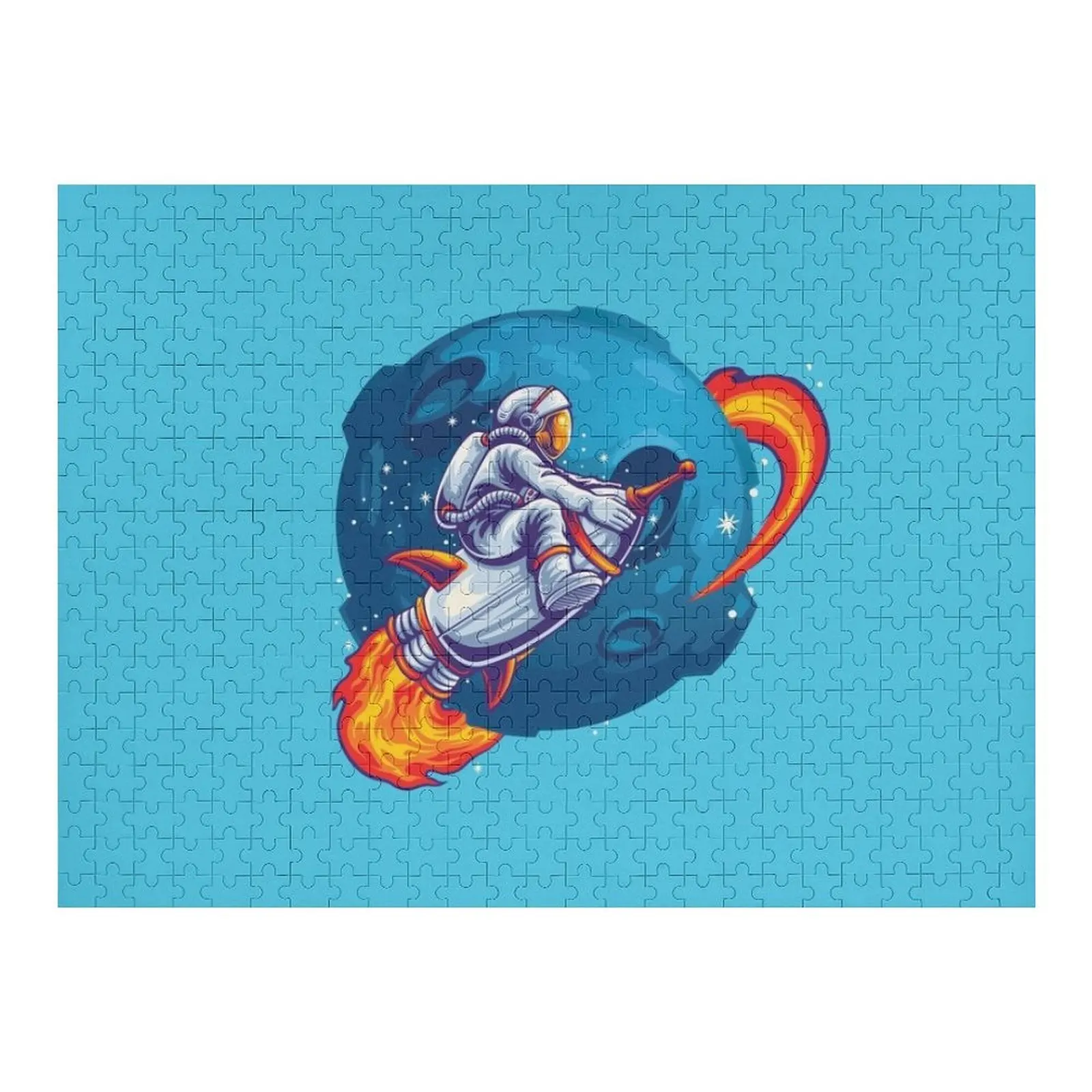 

Astronaut over the moon Jigsaw Puzzle Personalized For Kids Jigsaw Pieces Adults Puzzle