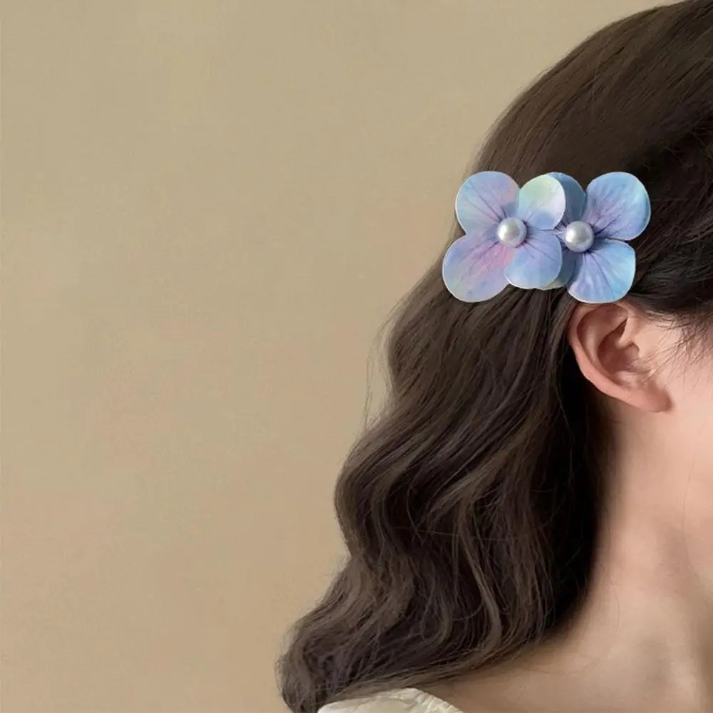 New High-looking Phalaenopsis Flower Hair Clip For Women Girls Simulated Floral French Elegant Fashion Barrettes Pin Access U6R8