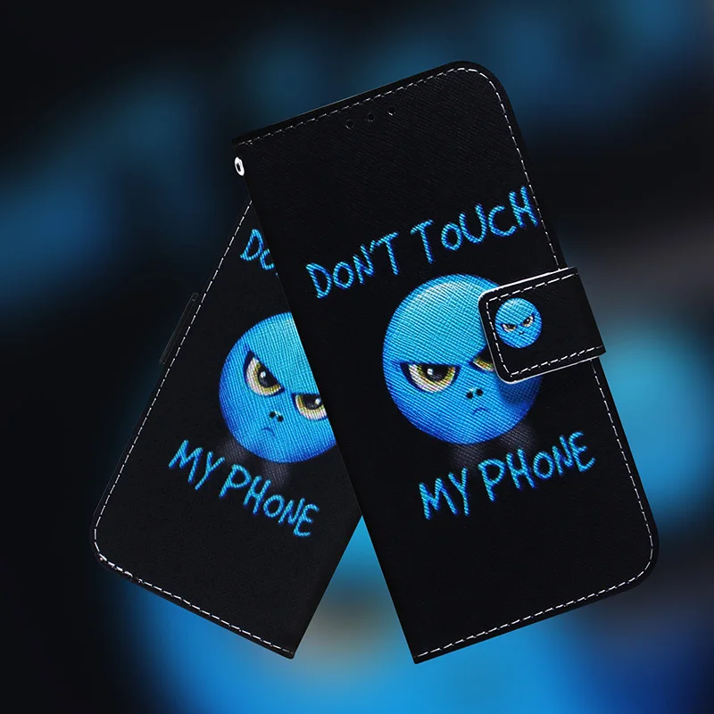 Painted Flip Leather Magnetic Case For Samsung Galaxy J6+ J4+ PLUS  J6 2018 J7 J5 J3 2016 2017 EU J2 Phone Cover view 3